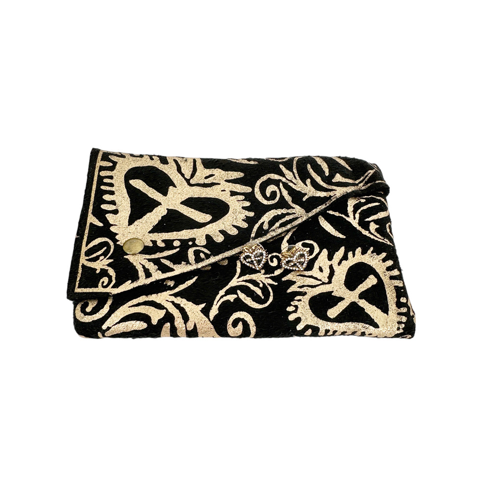 VIRGINS SAINTS & ANGELS VSA Queen of Hearts Petite Crystal Logo Post Gold - Picture 4 of 6